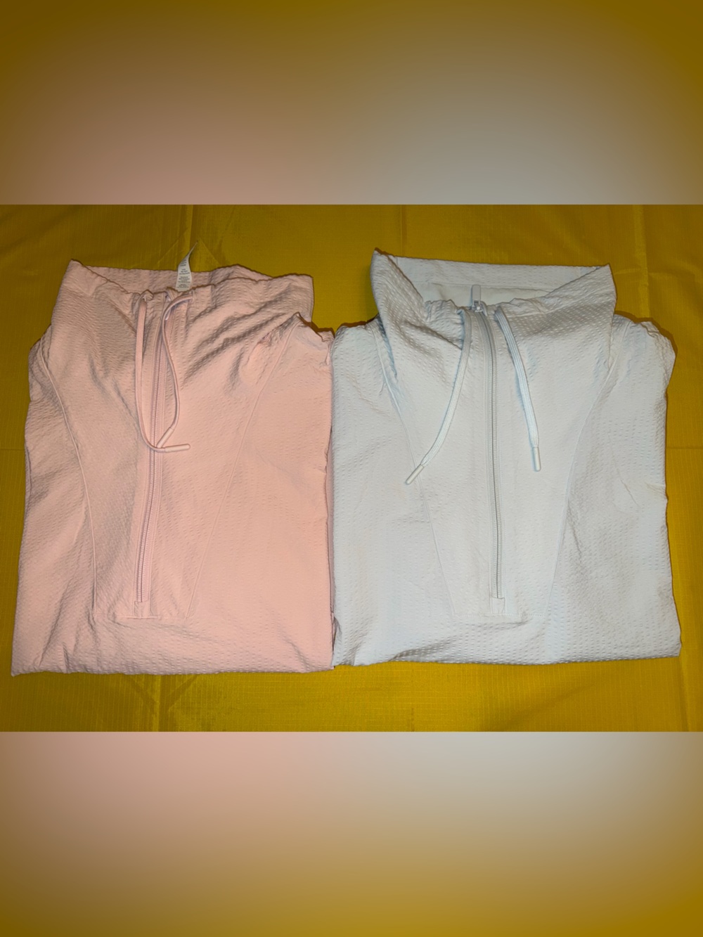 Lululemon Adorable Lululemon waffle windbreaker BUNDLE of 2 pink & Blue(size 10)